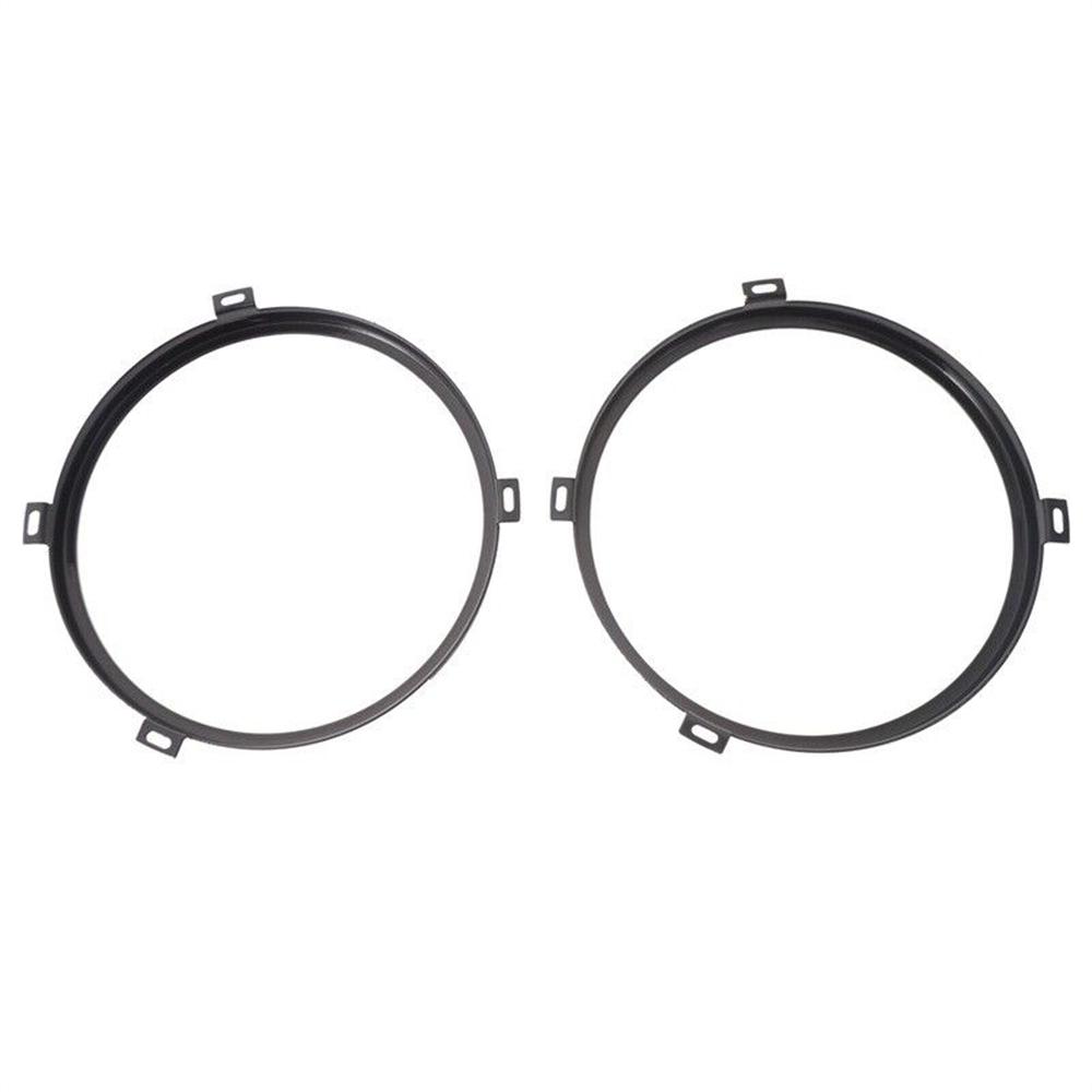 7" Headlight Mounting Bracket Ring Black Round For Jeep Wrangler JK 2007-2018 JK2007-2018