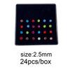 Stainless Steel Boxed Nose Studs and Rings: 60/40 Pieces, 1.5-3.0mm, Straight & L-Shaped Bar