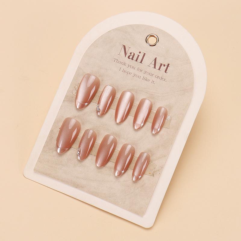 Gradient Amber Gold Foil Removable Nail Stickers - Autumn/Winter Collection
