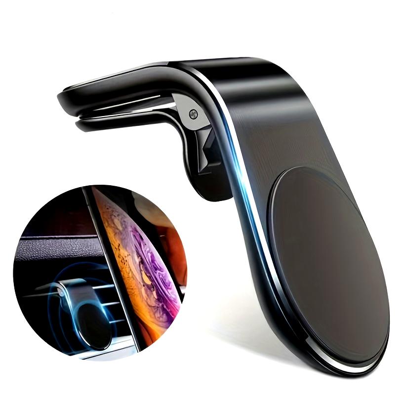 1PC Support de téléphone magnétique sortie d'air voiture support L navigation aspiration magnétique