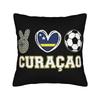 FOR CURACAOFlag Soccer Football Pillowcase Polyester Cushion Cover Decoration  Pillow Case Cover Home Zipper 45X45cm