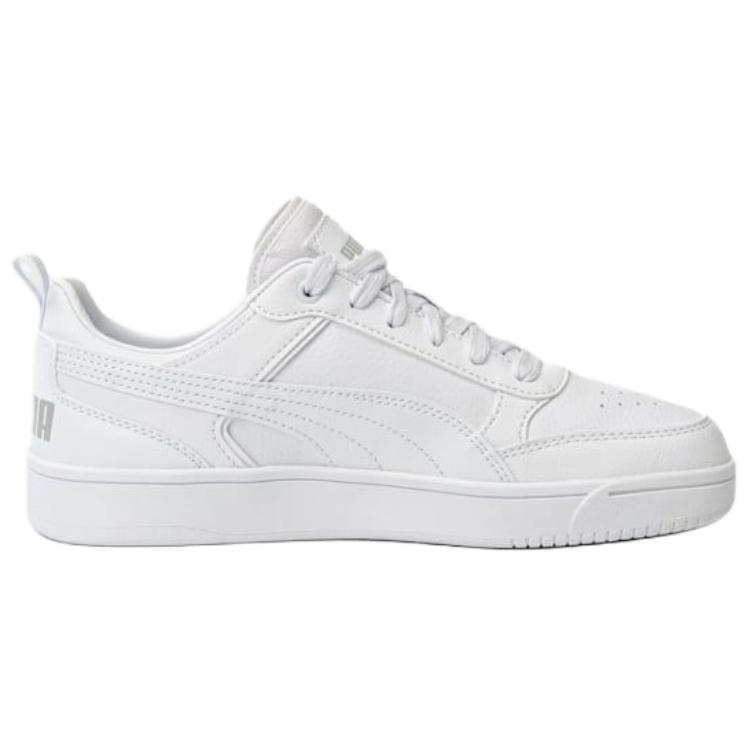 Puma Dribble Confortable Polyvalent Semelle Fine Résistant à l'Usure Chaussures de Skate Basses Unisexe Chaussures de Skate Blanc 400326-08