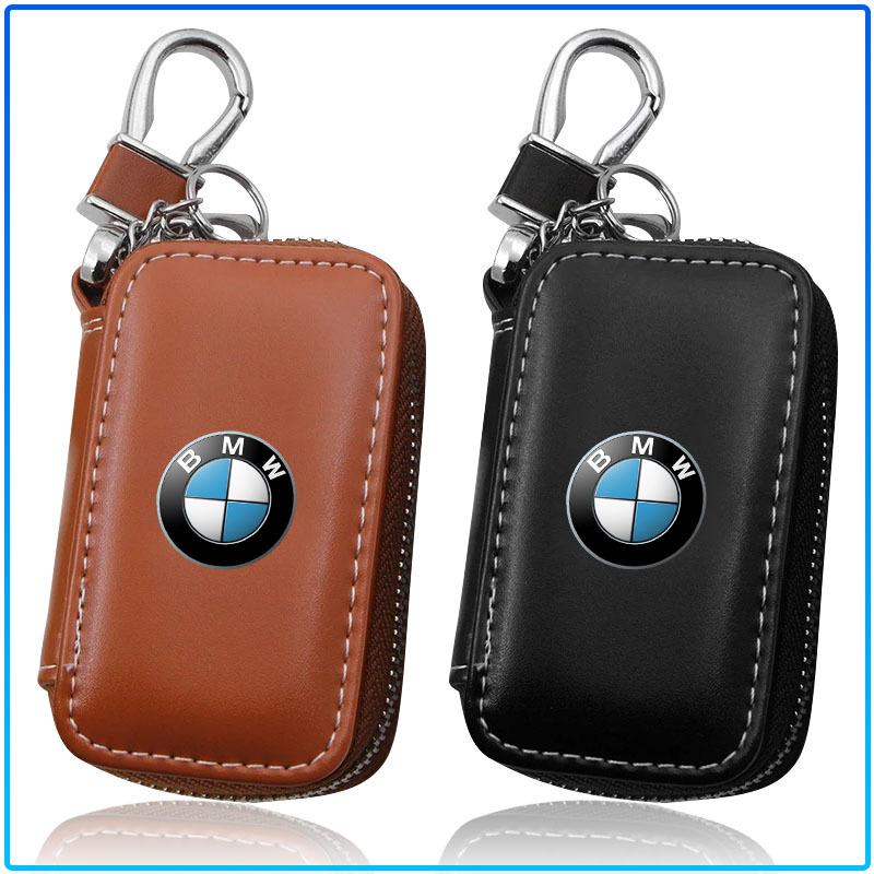 Per BMW E60 E46 E39 E38 E90 E36 F30 E30 E31 E34 F10 F20 E87 E92 E91 E53 E70 X1 X5 X3 X6 1Pz Portachiavi con Zip in Pelle per Chiave Auto Borsa