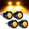 4vnt Universalus 12V priekinių grotelių apšvietimas gintaro spalvos, didelio galingumo LED erelio akies DRL automobilio rūko lemputė Atbulinės eigos atsarginė stovėjimo šoninė signalinė lemputė