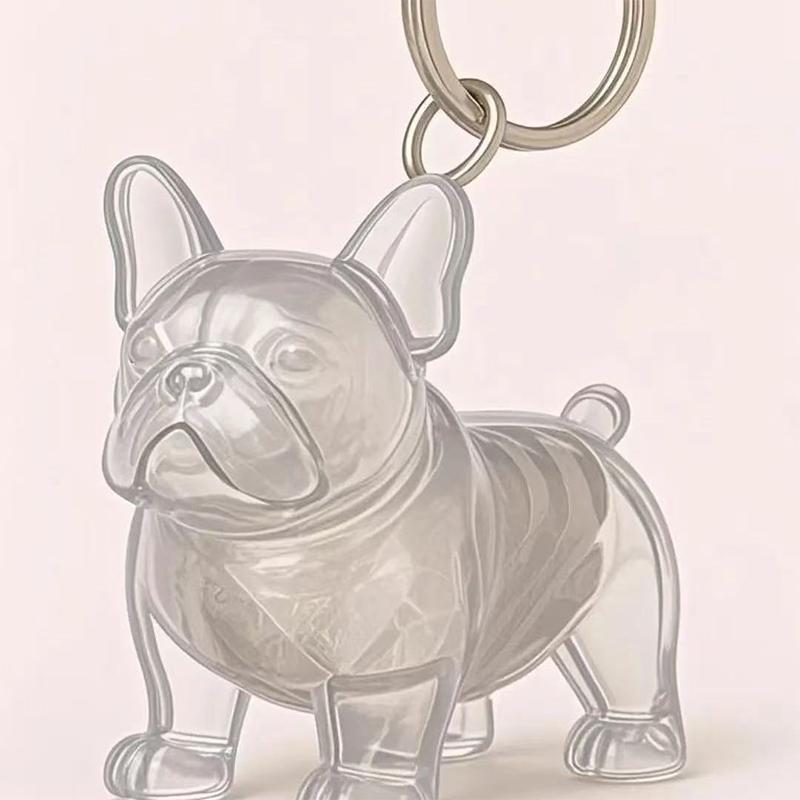 Pet Dog Hair Collection Pendant Storage Box Key Chain Transparent Dog Hair Storage Capsule Souvenirs Gift