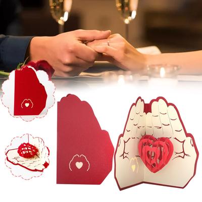 Valentine's Day Three-dimensional Greeting Card Gift Blessing Card
