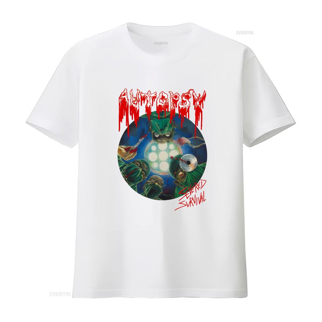 Autopsy Koszulka inspirowana amerykańskim zespołem Death Metal dla fanów S 5XL Severed Survival Design vintage Prana Lekko Wygodna