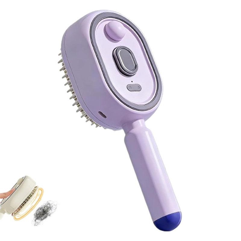 Electric Spray Air Cushions Massage Comb 3 In 1 Self Cleaning Steam Essential Oil Brush Rechargeable Spray Scalp Massager Combs