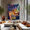 RRatchet And Clank Game Tapestry Anime Tapestry Hippie Flower Wall Carpets Dorm Decor Wall Hanging Home Decor