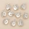 Liangfei 3D Apple Pendant: 18k Gold-Plated Copper with Diamond Inlays, Handmade Jewelry Accessory