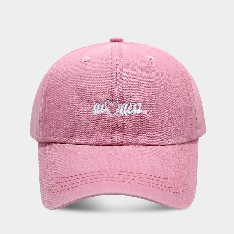 Embroidery Letter Mama Daddy Washed Cotton Baseball Hat Hip Hop Women Adjustable Peaked Cap Outdoor Men Sunshade Snapback Caps