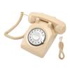 Téléphone Rétro Rotatif Téléphone Fixe Vintage Ancien avec Sonnerie Mécanique Haut-parleur pour