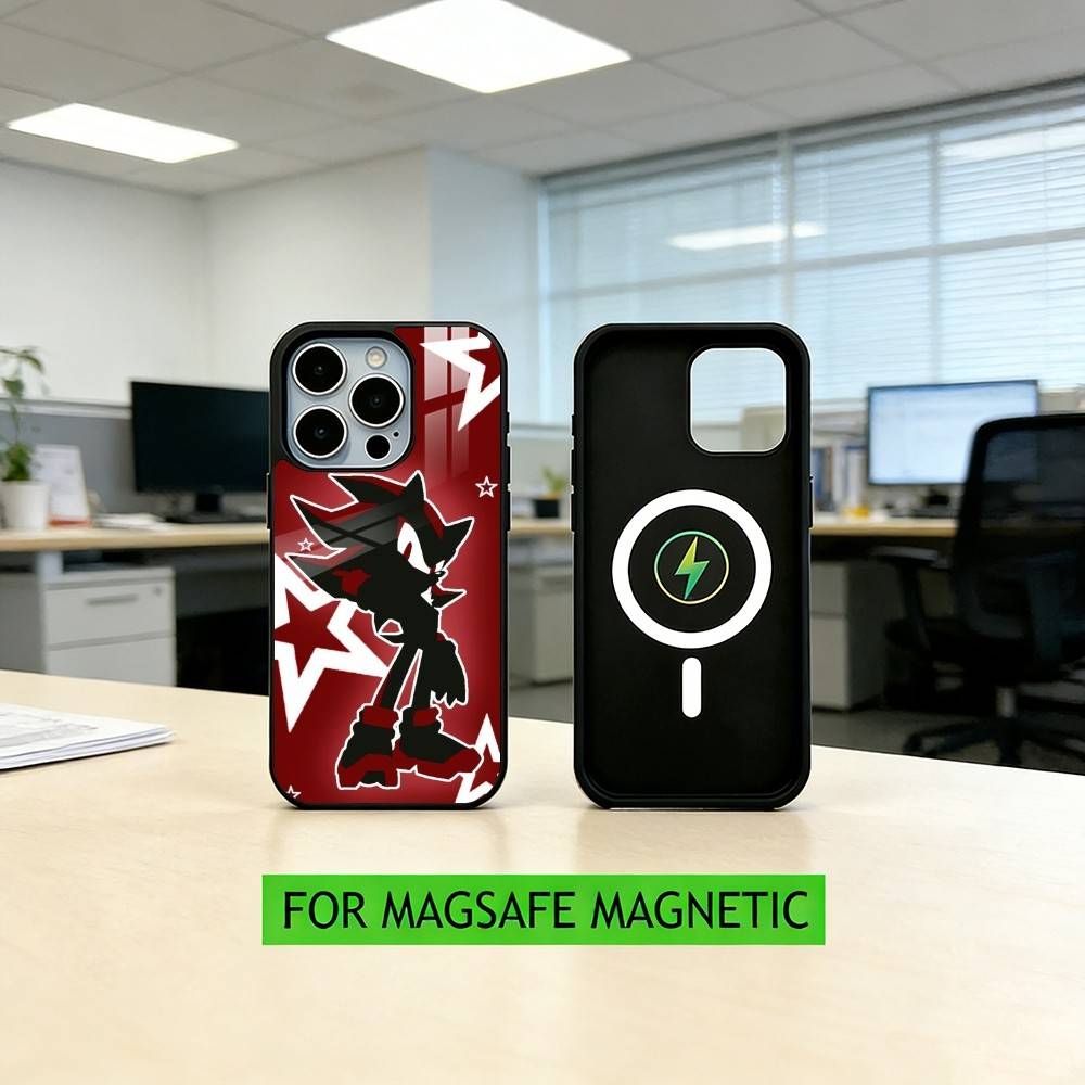S-Shadow S-Sonic  Phone Case For iPhone17,16,15,14,13,12,11 Plus,Pro Magnetic with Magsafe Wireless Charging