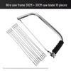 Manual Flower Curve Wire Saw - Handheld Woodworking Tool with Cutting Blade