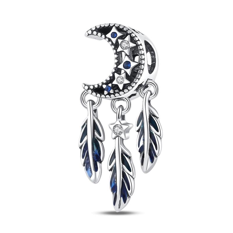 Copper Metal Colorful Dreamcatcher Charm Bead Components Pendant Bead Components Compatible With Authentic Original Bracelets Elegant Exquisite Do It