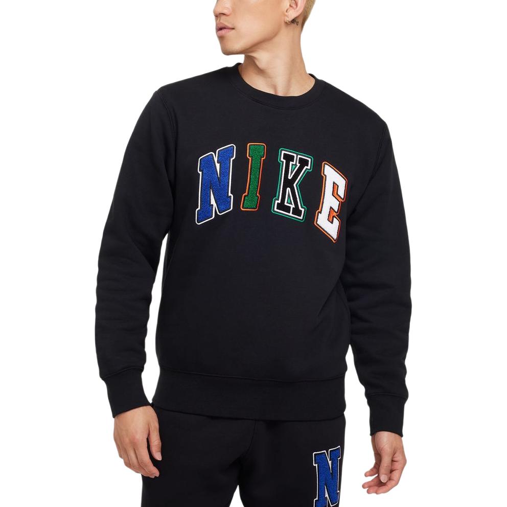 Nike Sweatshirts Men's Black Crew Neck Moderate FZ0880-010