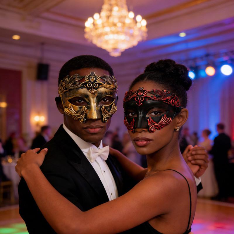 Venetian Roman Half Face Mask For Halloween Carnival And Costume Party Decor Plastic Material