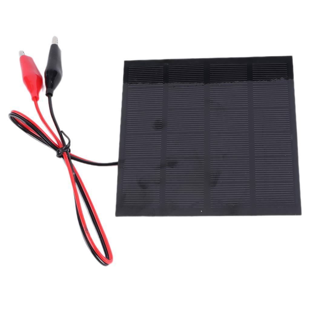2W 6V Solar Panel Module with Clip DIY Solar Charging Board for Toys Lamp Charger