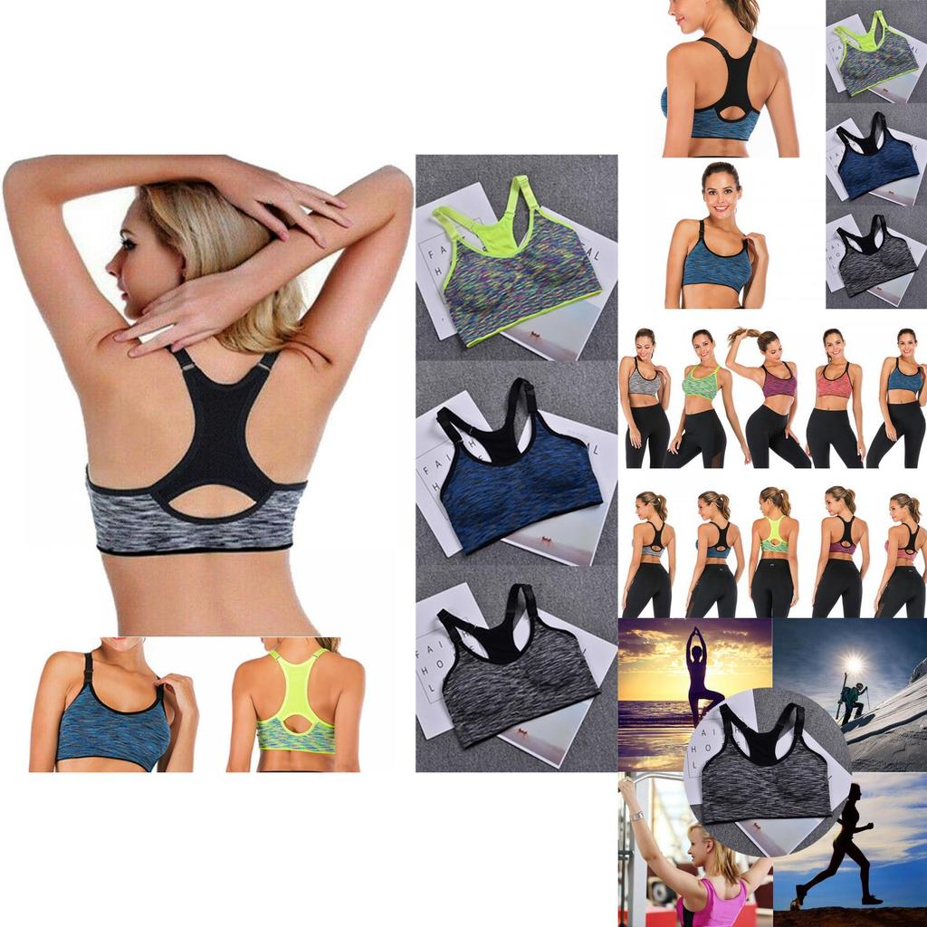 Sutien Sport Femei Ultra-Ușor cu Burete și Bretele Reglabile pentru Yoga și Fitness