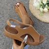 Letní dámské klínkové sandály Nová dámská móda Protiskluzová plážová obuv Dámská lehká ležérní platforma Sandalias Zapatos Mujer