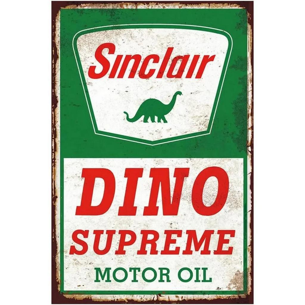 VintageStyle Motor Oil Gas Signs Esso STP Iron Painting Plaques Charming Decor for Cafe Man Cave Interiors