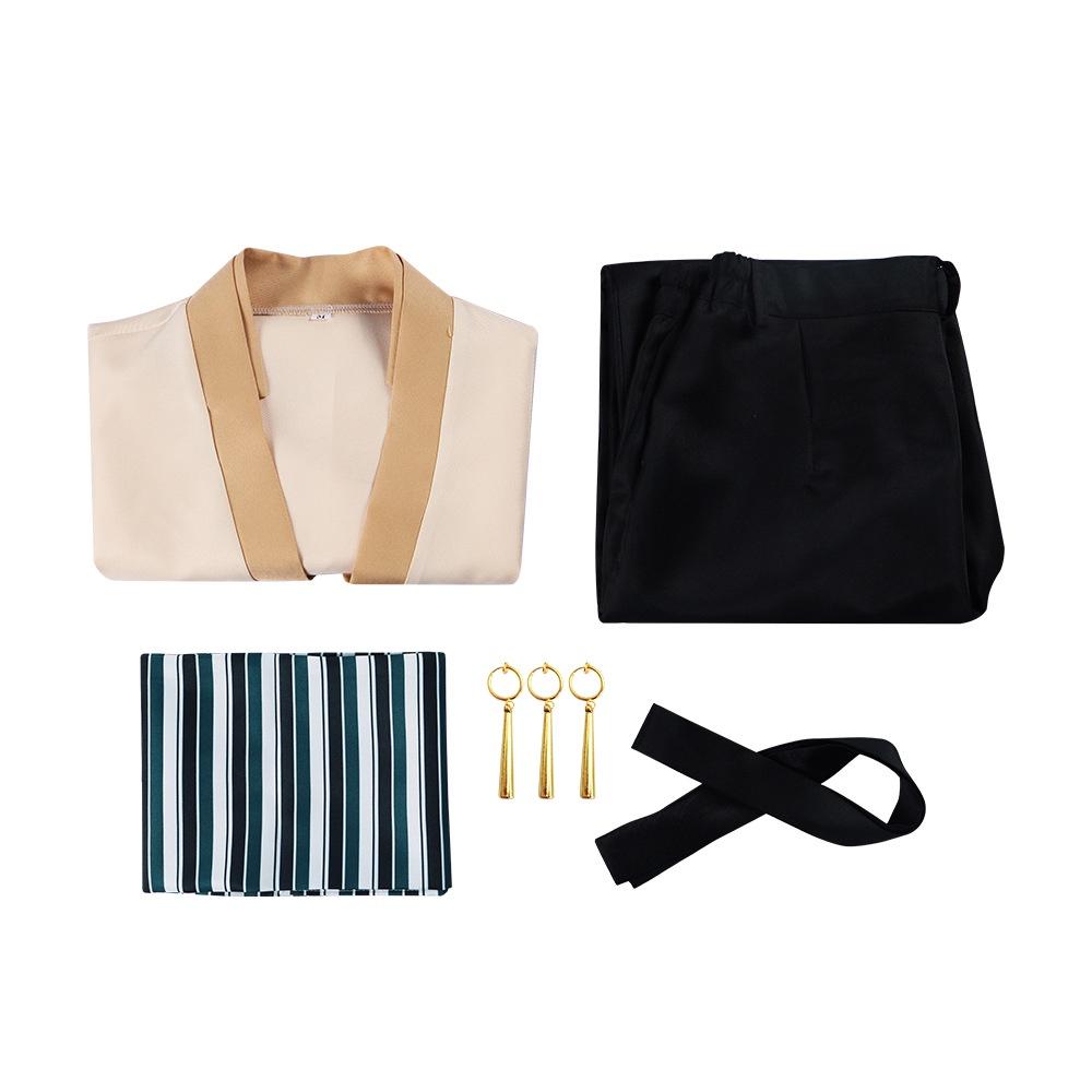 High-quality Cotton Blend Fabric Zoro Cosplay Costume For Anime And Game Role-playing