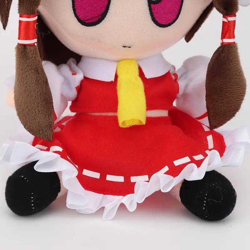 20cm Lovely Plush In Stock Fumo×fumo TouHou Project Reimu Stuffed Doll Kawaii Gift Kid Birthday Xmas Gifts Home Decor Collector