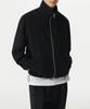 Crinkle High-Neck Blouson Jacket [Black]