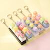 Smooth Fidget Keychain Fruit Push Button Keychain Kawaii Clicker Keychain Reduce Anxiety