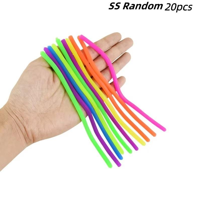10 TK Nuudlipakett Venivad Nöörid Fidget Mänguasjad Vaiksed Fidget Mänguasjad Leevenda Stressi Täiskasvanute Ärevus Stress Autistlik ADD ADHD Autism