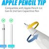 Ailun 3 Pack Apple Pencil Tips Replacement,Compatible with Apple Pencil 1st and 2nd Gen,Penlike Metal Nib Wear-Resistant Pen Needle Stylus