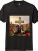 Veterans Day Cross and  Boots Graphic T-Shirt Mens Womens Tees Top