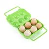 Portable 6-Grid Egg Storage Box with Concave and Convex Design, Model AT6359