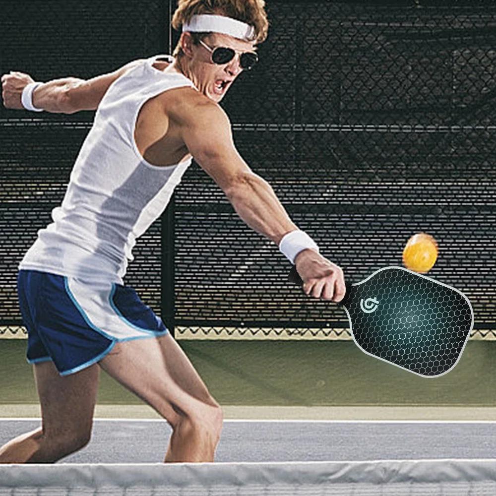 Carbon Fiber Surface Pickleball Paddle Racket Honeycomb Core Gift Kit Indoor Outdoor
