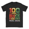 Years of Black Excellence Centennial Black History Month T Shirt Unisex Cotton Funny TShirts O Neck Tees Short Sleeve Tops