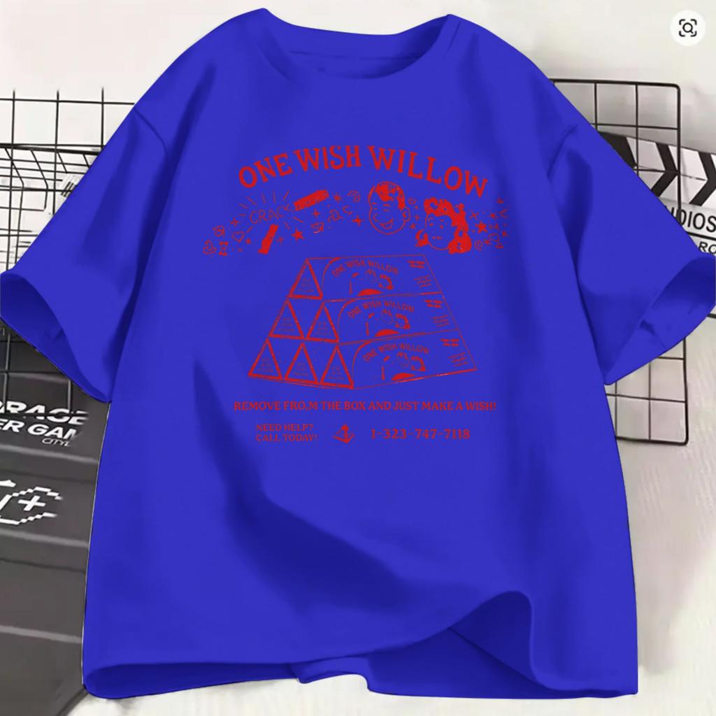 Obsession Film 2026 T-shirt Été Un Souhait Willow Hip Hop T-shirts Unisexe 100% Coton Col Rond Vêtements Grande Taille Manches Courtes