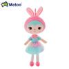 Non-Toxic Metoo Original Keppel Bunny Rainbow Love Skirt Princess Plush Doll53Cmfor Kids Toys Baby Holiday Gift
