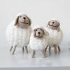 Mini Felt Sheep Figurines Miniatures Wool Felt Lamb Cute Toys Desktop Decor Home Furnishings Cute Table Ornament