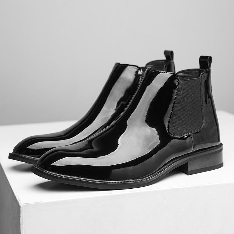 Höst Herr Chelsea Boots: Slip-on, Högskor, Business Casual, Läderskor i Stor Storlek