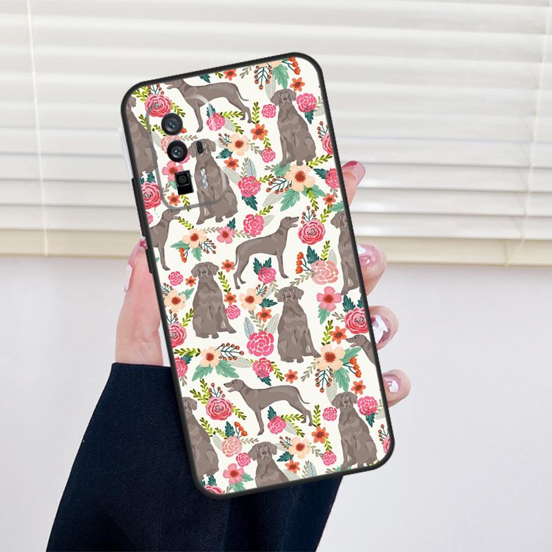 Coque de téléphone Chien Braque de Weimar Pour Xiaomi 13 14 15 Ultra 11T 12T 13T 14T Pro POCO X7 Pro X3 X5 X6 M6 F5 F6 Pro