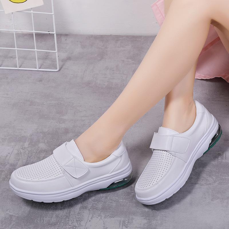 New Spring Velcro Soft-soled Air Cushion Professional Nurse Shoes Hospital Shoes Single Shoes