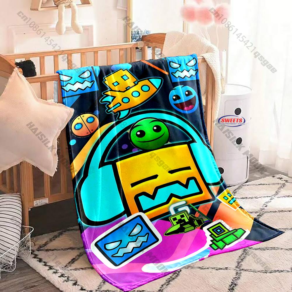 6 Sizes G-Ge0metry D-Dash Theme Print Blanket Children's Room Living Room Sofa Personalized Decorative Shawl Blanket Great Gift