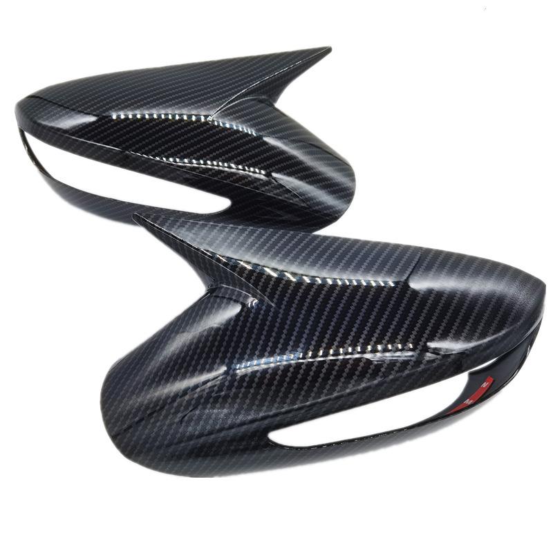 Carbon Fiber Look ABS Side Rearview Mirror Cover Trim For Hyundai Sonata 2011-2014 Auto Accessories