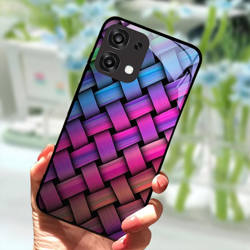 Tempered Glass Phone Case For OPPO A6 Pro A6Pro 5G CPH2781 Case Cool Fashion Painted Cover For Oppo F31 F 31 5G Back Cover Coque