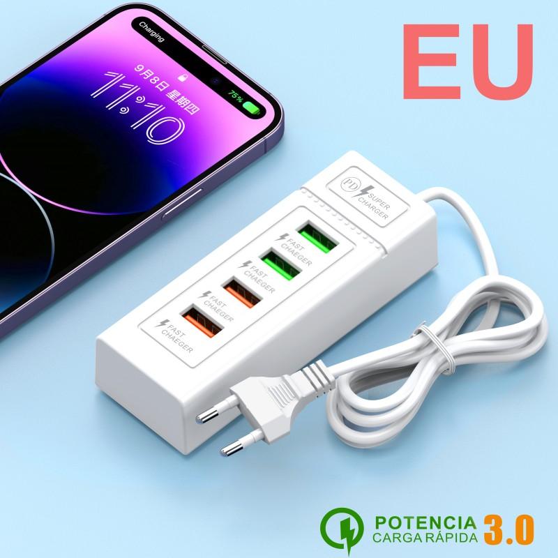 4 In 1 Type C USB Phone Charge Power Strip Cellphone Power Socket For iPhone Xiaomi Huawei Samsung Fast Charging Phone Charger