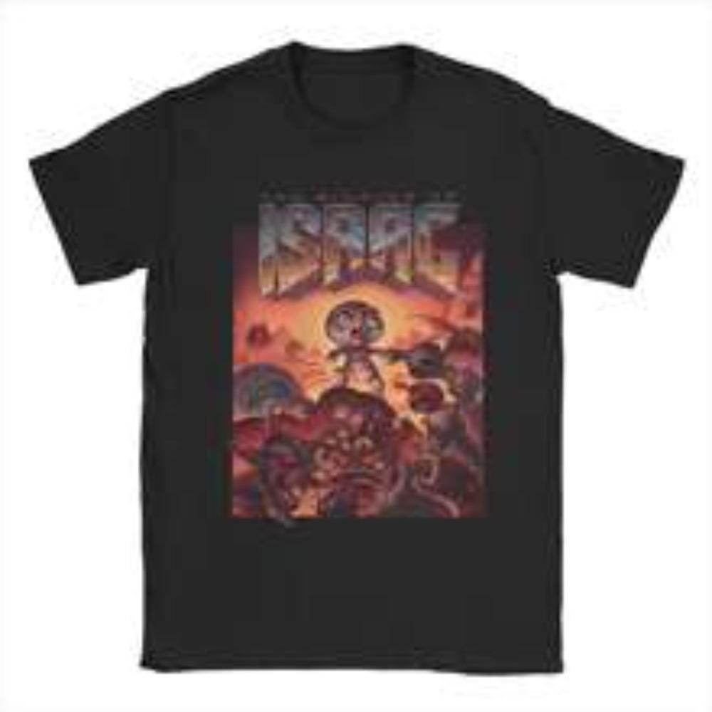 Awesome The Binding of Isaac Video Game T-Shirt Men O Neck Pure Cotton T Shirts Cartoon 90s Short Sleeve Tees Plus Size Tops Trendy Unisex Clothing