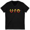 Basic UFO Band Logo V-neck Black T-shirt Short Sleeve All Sizes JJ3955