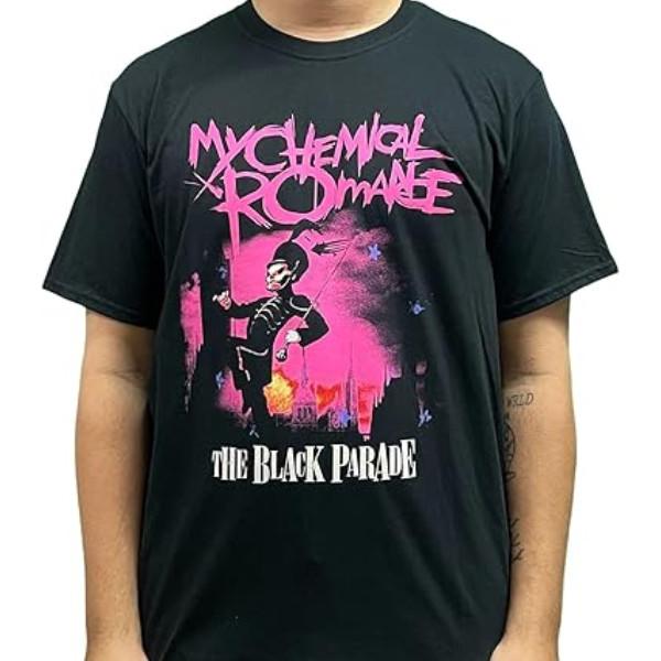 Nytt klær My Chemical Romance T-skjorte The Black Parade Band Tee Emo Rock Merch Unisex T-skjorte