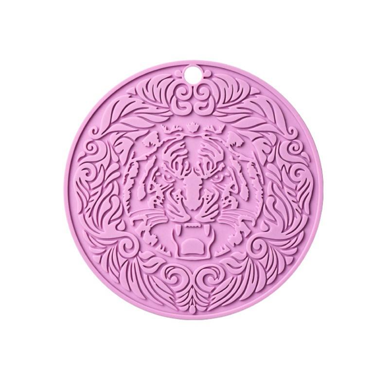 Silicone Coaster Wine Glass Bar Counter Thickened Cup Pad Round Heat Resistant Pot Mat Kitchen