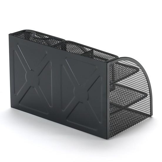 Kovový držiak na pero Veľkokapacitný viac priehradiek Kompaktná veľkosť Prenosný stolný držiak na ceruzky na mejkap Štetca Úložný box